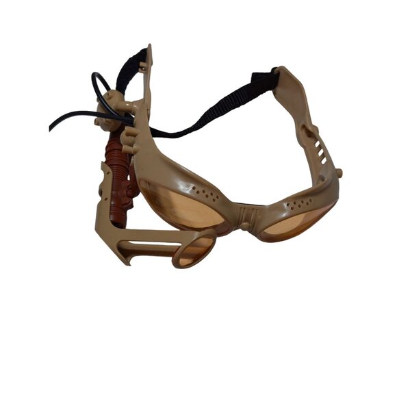 Laser Tag Tiger Electronics Hasbro Lazer OPS Team Goggles Headset Tan - Picture 1 of 5